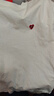查爾斯桃心重磅美式純棉短袖T恤印花夏季花卉?chē)蹦信顚捤砂俅?本白 L 曬單實(shí)拍圖