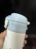 史努比兒童保溫杯吸管配件水杯硅膠吸嘴保溫杯杯蓋杯刷奶瓶刷吸管刷配件 16218杯蓋史迪仔藍色 曬單實(shí)拍圖