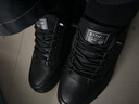 星頭啄木鳥(niǎo)100%全牛皮男鞋2025秋冬季男士真皮運動(dòng)休閑皮鞋透氣軟底板鞋棉鞋 星頭3033新款黑色 46 曬單實(shí)拍圖