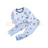 兒童內衣套裝男童女童秋衣秋褲純棉中大童無(wú)骨萊卡棉家居保暖睡衣 藍色宇航員-滿(mǎn)花萊卡 100 建議身高80-90cm 曬單實(shí)拍圖
