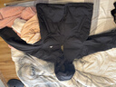 adidas 600蓬拒水保暖雙面穿休閑連帽鴨絨羽絨服男女秋冬阿迪達斯   黑色   XL 曬單實(shí)拍圖
