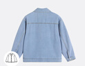 納維凱爾意大利小帆船童裝兒童牛仔外套簡(jiǎn)約經(jīng)典中大童舒適上衣 休閑外套淺藍 130 曬單實(shí)拍圖