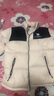 駱駝（CAMEL）小太陽(yáng)自發(fā)熱戶(hù)外羽絨服秋冬新款男女加厚白鴨絨保暖外套面包服 【自發(fā)熱】白玉粉/幻影黑，A33CAPN163E 男女 L 曬單實(shí)拍圖
