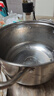 316特厚食品級不銹鋼湯鍋家用燉湯煮粥鍋煲火鍋蒸鍋燃氣爐電磁爐 送高級可內視防爆蓋 24cm 曬單實(shí)拍圖
