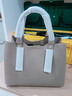 百麗包包女包商場(chǎng)質(zhì)感吐司系列單肩斜挎婚包手提包X7162CX4 灰色 F 曬單實(shí)拍圖
