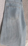 趣米樂(lè )美式潮流闊腿牛仔褲女春夏季新款高腰小個(gè)子寬松顯瘦垂感直筒長(cháng)褲 淺藍色 2XL 【建議140-155斤】 曬單實(shí)拍圖