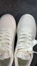 安踏男鞋板鞋小白鞋子男士運動(dòng)鞋春季皮面防潑水厚底增高減震休閑鞋 【厚底減震小白鞋】象牙白/芯片灰-1 42 (260mm) 曬單實(shí)拍圖