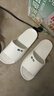 回力拖鞋男女涼拖鞋抑菌防滑浴室內外穿軟彈涼拖鞋HL0397乳白42-43碼 曬單實(shí)拍圖