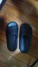 樸西男士四季抗菌室內浴室洗澡防滑居家情侶涼拖女 黑色 42-43 曬單實(shí)拍圖