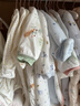 英氏（YEEHOO）嬰兒衣服新生兒連體衣男女寶寶100%精梳棉嬰幼兒居家爬服四季款 曬單實(shí)拍圖