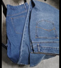 佐丹奴牛仔褲男秋季新款洗水后袋袋花中腰修身牛仔長(cháng)褲男01115079 63深藍 34 曬單實(shí)拍圖