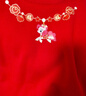 小馬寶莉女童加絨衛衣紅色新年拜年服兒童秋冬保暖衣女孩馬年新款 紅 150 曬單實(shí)拍圖
