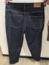 UR2026春季新款男裝復古卷邊棉質(zhì)牛仔長(cháng)褲UMM850072+ 靛藍 30 曬單實(shí)拍圖