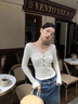 沂懿打底衫女外穿內搭上衣2026年新款春秋季蕾絲純欲風(fēng)修身長(cháng)袖t恤女 蕾絲拼接鏤空長(cháng)袖T恤【白色】 M 【建議90-105斤】 曬單實(shí)拍圖