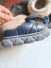 2025冬季兒童棉鞋男女童PU皮款1-9歲居家室內防滑保暖防水棉拖鞋 皮款-深藍-包跟 15.5 -24/25內長(cháng)15.5CM約2-3歲 曬單實(shí)拍圖