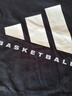 阿迪達斯（adidas）中性 籃球系列 ADI BB TEE 短袖 JX5575 黑色  L  曬單實(shí)拍圖