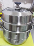 京東京造 蒸鍋 大容量304不銹鋼湯鍋加厚燉蒸煮燃氣灶家用 三層28cm 曬單實(shí)拍圖