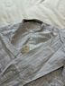 MUJI男式水洗牛津立領(lǐng)長(cháng)袖襯衫男士襯衣外套純棉25年春季男裝AC4ACC5S 淺米色條紋 M (170/92A) 曬單實(shí)拍圖