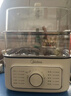 美的（Midea）電蒸鍋電煮鍋電火鍋多功能鍋家用電炒鍋蒸蛋器蒸包子鍋電熱鍋10.8升三層大容量多用途鍋ZGE2323Z02 曬單實(shí)拍圖