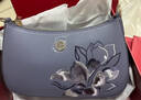 PmSix媽媽新年禮物送母親實(shí)用天煦女包刺繡牛皮大容量單肩斜挎腋下包 曬單實(shí)拍圖