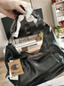 Champion冠軍單肩包女新款輕機車(chē)包男情侶休閑鏈條斜挎包 黑灰 均碼 曬單實(shí)拍圖