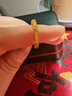 周大福碎金金黃金戒指(工費220)14號約2.05g EOF1216生日禮物 曬單實(shí)拍圖