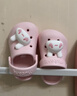 牧童兒童拖鞋夏男寶寶洞洞鞋軟底女童卡通洗澡嬰幼兒家居鞋萌兔粉160 曬單實(shí)拍圖