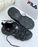 斐樂(lè )（FILA）官方男鞋貓爪7代老爹鞋2026春季新款厚底鞋休閑鞋運動(dòng)鞋 黑/太空銀-BS 41 曬單實(shí)拍圖