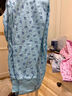 北極絨中老年人純棉秋褲女士加大碼媽媽老式棉毛褲線(xiàn)褲粉花+杏花X4L 曬單實(shí)拍圖