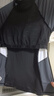 李寧（LI-NING）泳衣女士分體式兩件套游泳衣溫泉顯瘦游泳裝備 0921 黑灰 XXL 曬單實(shí)拍圖