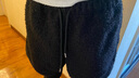 帛芮毛絨絨短褲女士2025年秋冬加絨外穿毛呢a字褲黑色針織冬天熱褲 曬單實(shí)拍圖