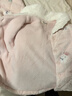 戴維貝拉（DAVE＆BELLA）小童冬裝毛絨女寶寶家居服套裝珊瑚絨女童夾棉睡衣新款兒童衣服 小兔印花【現貨】 110 cm（建議身高100-110cm） 曬單實(shí)拍圖