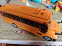 兒童大號校巴車(chē)仿真救護車(chē)玩具可開(kāi)門(mén)音樂(lè )故事模型汽車(chē)男孩3-6歲 (送充電電池+3人偶)超大號校車(chē) 曬單實(shí)拍圖