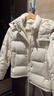 ELAND衣戀羽絨服女時(shí)尚休閑長(cháng)袖帶帽外套2025冬季新款 象牙白/白色(39)Ivory S /160 曬單實(shí)拍圖