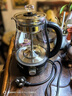 德國進(jìn)口全自動(dòng)煮茶器蒸汽噴淋式養生茶壺大容量家用泡煮茶玻璃電熱泡茶爐具 基礎款典雅黑色(手動(dòng) 曬單實(shí)拍圖