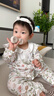 全棉時(shí)代裝嬰兒針梭拼假兩件連體衣英式風(fēng)連體服外出衣服 花園夢(mèng)境長(cháng)袖款 90cm 曬單實(shí)拍圖