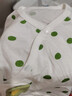 貝瑞加（Babyprints）嬰兒半背衣2件裝長(cháng)袖純棉寶寶上衣護肚和尚服家居內衣 白熊綠點(diǎn)52 曬單實(shí)拍圖