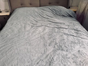 水星系列家紡高端A類(lèi)加厚保暖牛奶絨四件套冬季珊瑚絨被套加絨寶寶絨床上用品4 花夢(mèng)情緣-牛奶絨紳士灰 1.8米床笠款【適合被芯200x230】 曬單實(shí)拍圖
