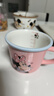 Disney迪士尼正版陶瓷馬克杯高顏值禮盒裝米奇黛絲水杯家用女生杯子 米妮曼妮杯單個(gè) 曬單實(shí)拍圖
