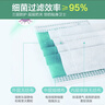億信醫用外科口罩成人兒童一次性滅菌無(wú)菌防護口罩防風(fēng)防寒獨立深藍色 綠色-【100只】20只*5包 曬單實(shí)拍圖
