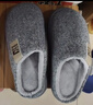 海瀾之家（HLA）棉拖鞋男士冬季室內家居家厚底踩屎感毛毛絨保暖防滑耐磨拖鞋男款 灰色 42-43 【適合41-42碼腳】 曬單實(shí)拍圖