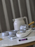 閩煜全季酒店茶具同款套裝日式家用現代側把茶壺茶杯簡(jiǎn)約旅行功夫茶具 新全季灰4頭干泡茶具+密胺橢圓盤(pán) 曬單實(shí)拍圖