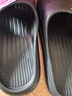 樸西新款EVA踩屎感厚底拖鞋女士居家室內情侶拖鞋男 黑色 40-41 曬單實(shí)拍圖