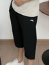 安踏男褲速干七分褲男2026夏季新款冰絲透氣休閑運動(dòng)中褲男士跑步褲子 （推薦款夏季速干褲拉鏈款）黑色 L /175cm (適合130-150斤) 曬單實(shí)拍圖