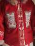 安妮優(yōu)兒（Anneyol）漢服女童拜年服冬裝兒童唐裝中國風(fēng)新年喜慶衣服過(guò)年服 紅色 160 曬單實(shí)拍圖
