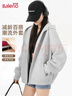 班尼路（Baleno）寬松連帽衛衣女韓系慵懶風(fēng)2026新款外套女灰色拉鏈開(kāi)衫上衣服春秋 曬單實(shí)拍圖