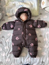 巴厘小豬嬰兒羽絨服連體衣冬季加厚保暖白鴨絨外出服超萌可愛(ài)連帽寶寶冬裝 風(fēng)箏 73cm 曬單實(shí)拍圖