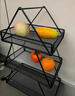 澳洺源零食收納盒家用多層收納筐客創(chuàng  )意圣誕樹(shù)食品飲料放置架多功能架子 黑色 曬單實(shí)拍圖
