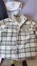 戴維貝拉【商場(chǎng)同款】?jì)和r衫2023秋冬男童加絨寶寶格子襯衣 曬單實(shí)拍圖
