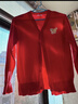 巴拉巴拉童裝兒童毛衣男女童 V 領(lǐng)針織開(kāi)衫駿馬小章紅色新年拜年服 曬單實(shí)拍圖